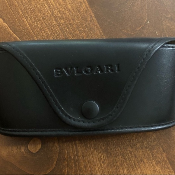 SOLD Bulgaria Designer Rimless Sunglasses Black Two-Tone Crystals Italian GUC - Picture 7 of 14